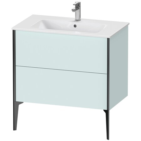 Xviu Floor Standing Vanity Unit Light Blue Matt